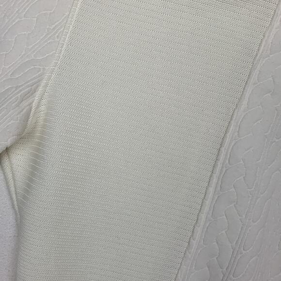 wooly bully women's large white cowl neck pullover sweater corded - Picture 6 of 12